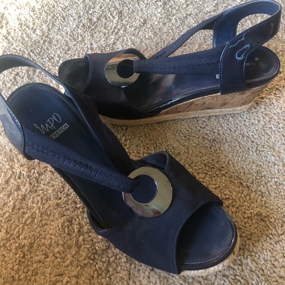 Navy espidrille sandals - Picture 1 of 4